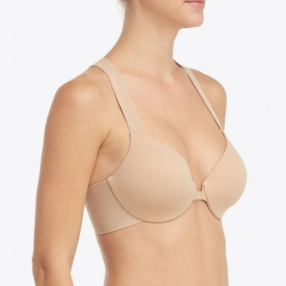 NWOT SPANX Smooth Bra-llelujah Lightly Lined Racerback Bra, Toasted Oatmeal, 38D
